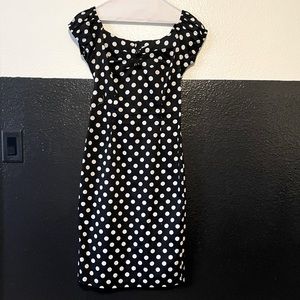 Collectif London Polka Dot Pencil Dress